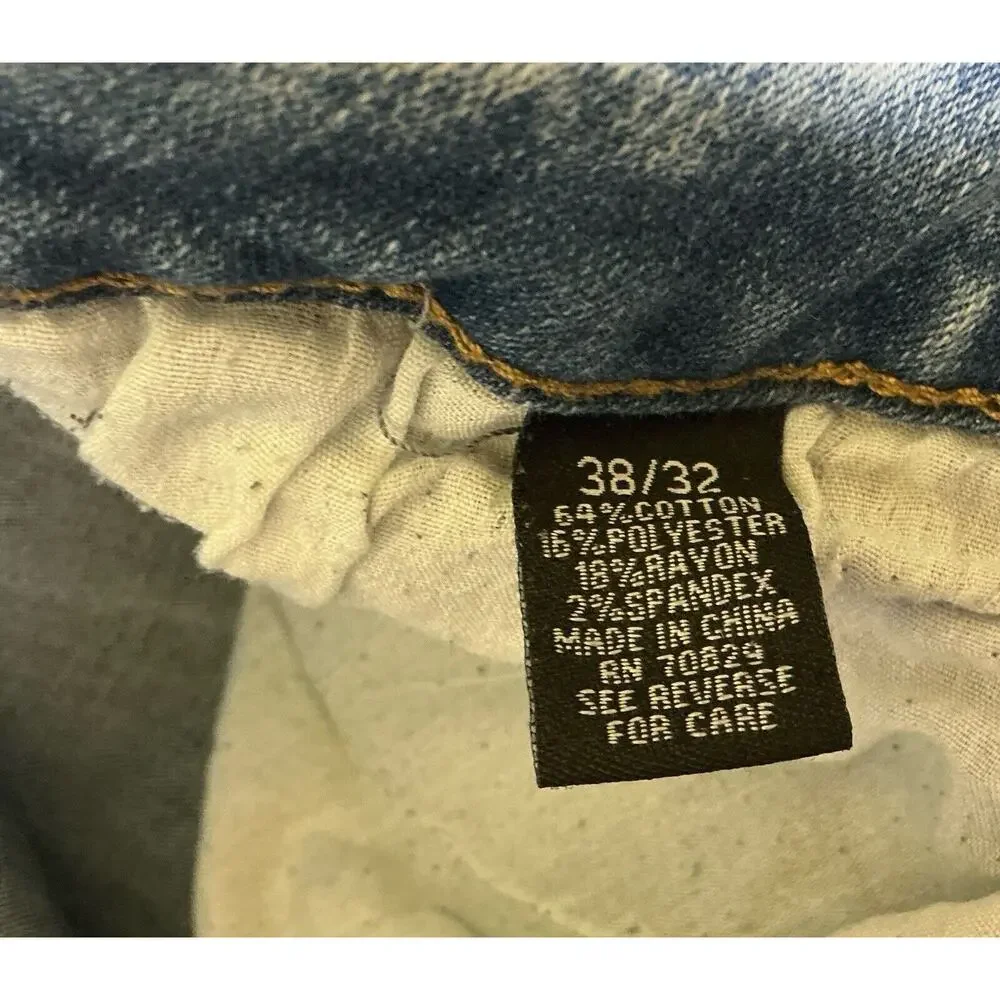 CJ BLACK  Skinny Flex Jeans Distressed  Mens Denim Blue  38 X 30  (Tag 38x32)